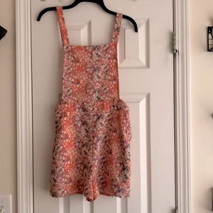 Floral overalls